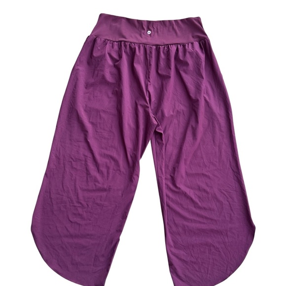 Halara Breezeful High Waisted Crossover Quick Dry Resort Pants Amaranth - Picture 4 of 7